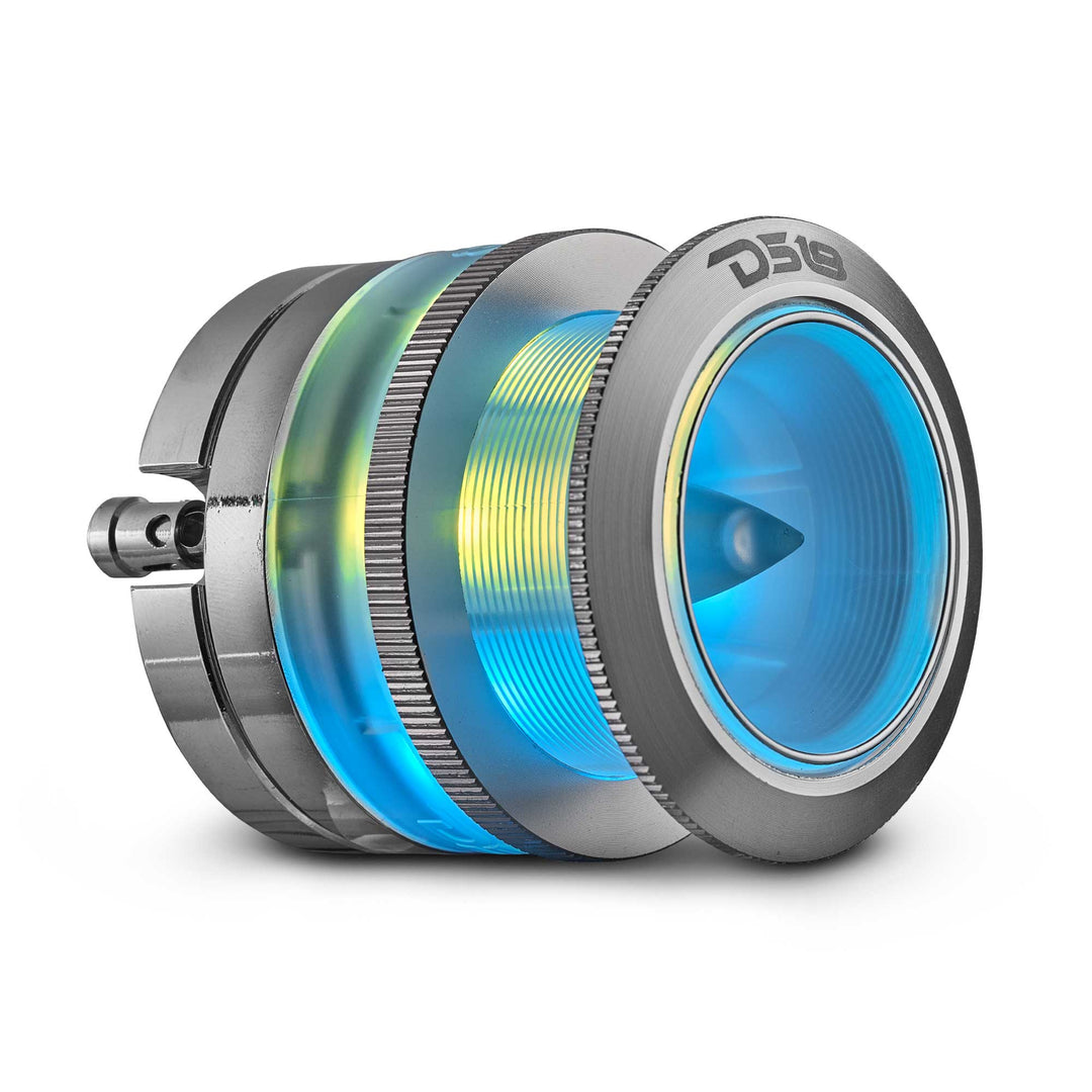 DS18 PRO-TW7LD 2.3" Bullet Super Tweeter with 1" Aluminum Voice Coil and Dynamic LEDs - 100 Watts Rms 4-ohm