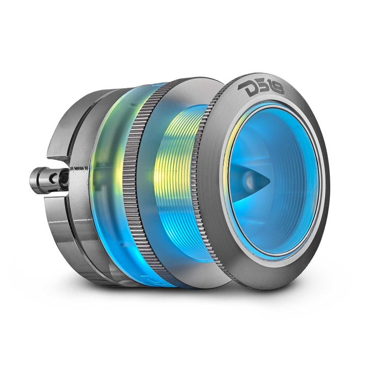 DS18 PRO-TW7LD 2.3" Bullet Super Tweeter with 1" Aluminum Voice Coil and Dynamic LEDs - 100 Watts Rms 4-ohm