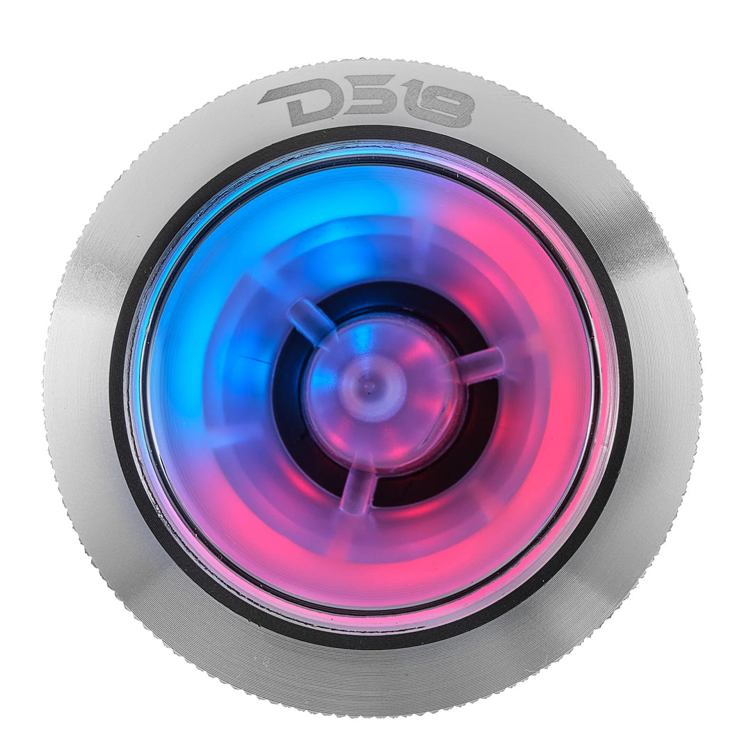 DS18 PRO-TW7LD 2.3" Bullet Super Tweeter with 1" Aluminum Voice Coil and Dynamic LEDs - 100 Watts Rms 4-ohm