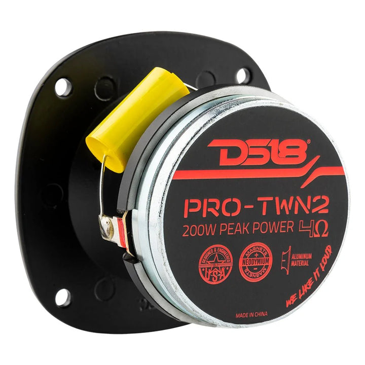 DS18 PRO-TWN2 Súper tweeter tipo bala de compresión de neodimio de 3" con bobina móvil de titanio de 1" - 100 vatios Rms 4 ohmios