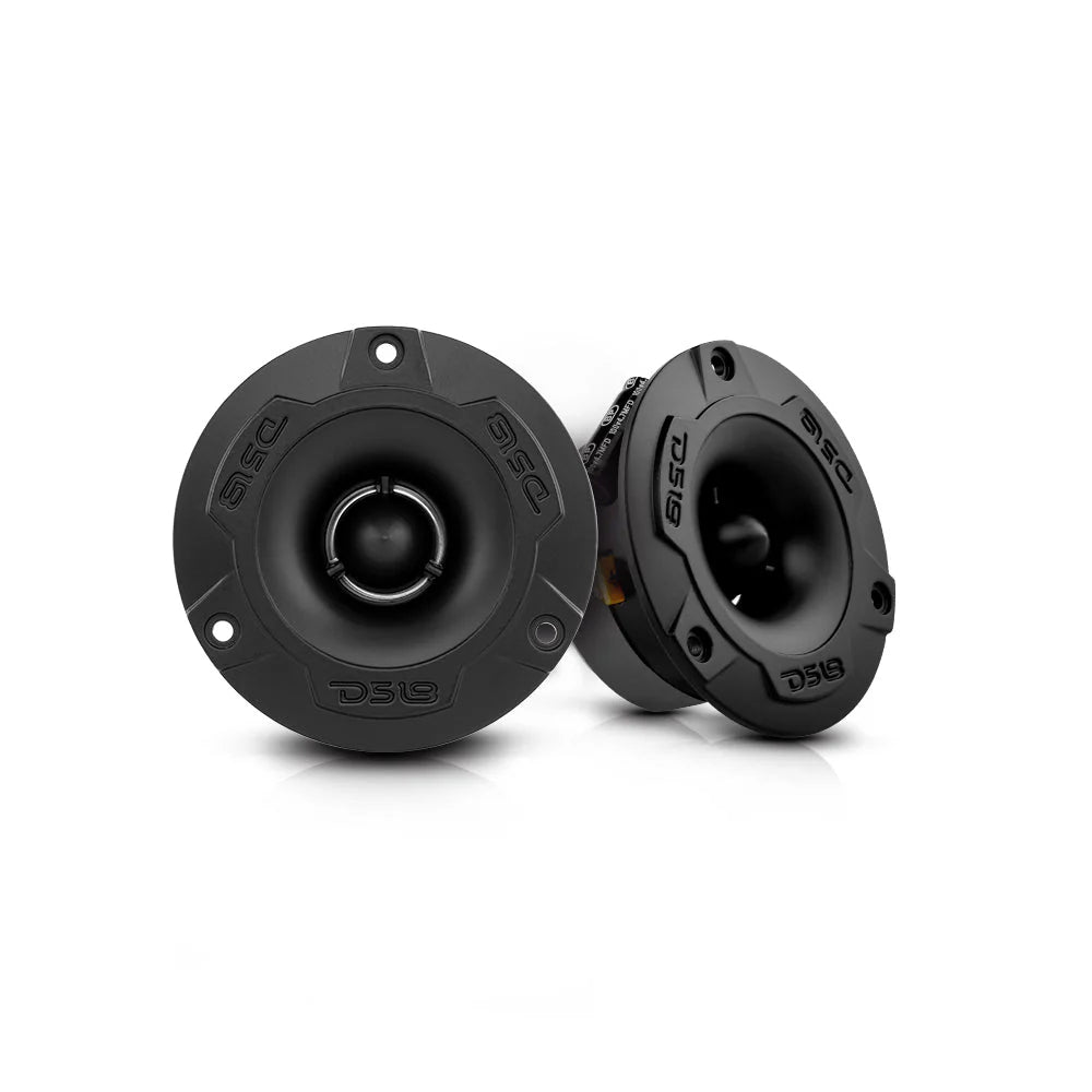 DS18 Package Deal - 2x PRO-X6.4BM 6.5" Mid-Range Speakers with Black 3.8" Super Tweeters and Black Grills