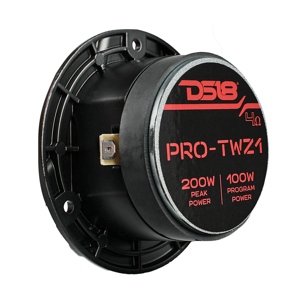 DS18 PRO-TWZ1 3.8" Bullet Super Tweeters with 1" Aluminum Voice Coil - 120 Watts Rms 4-ohm