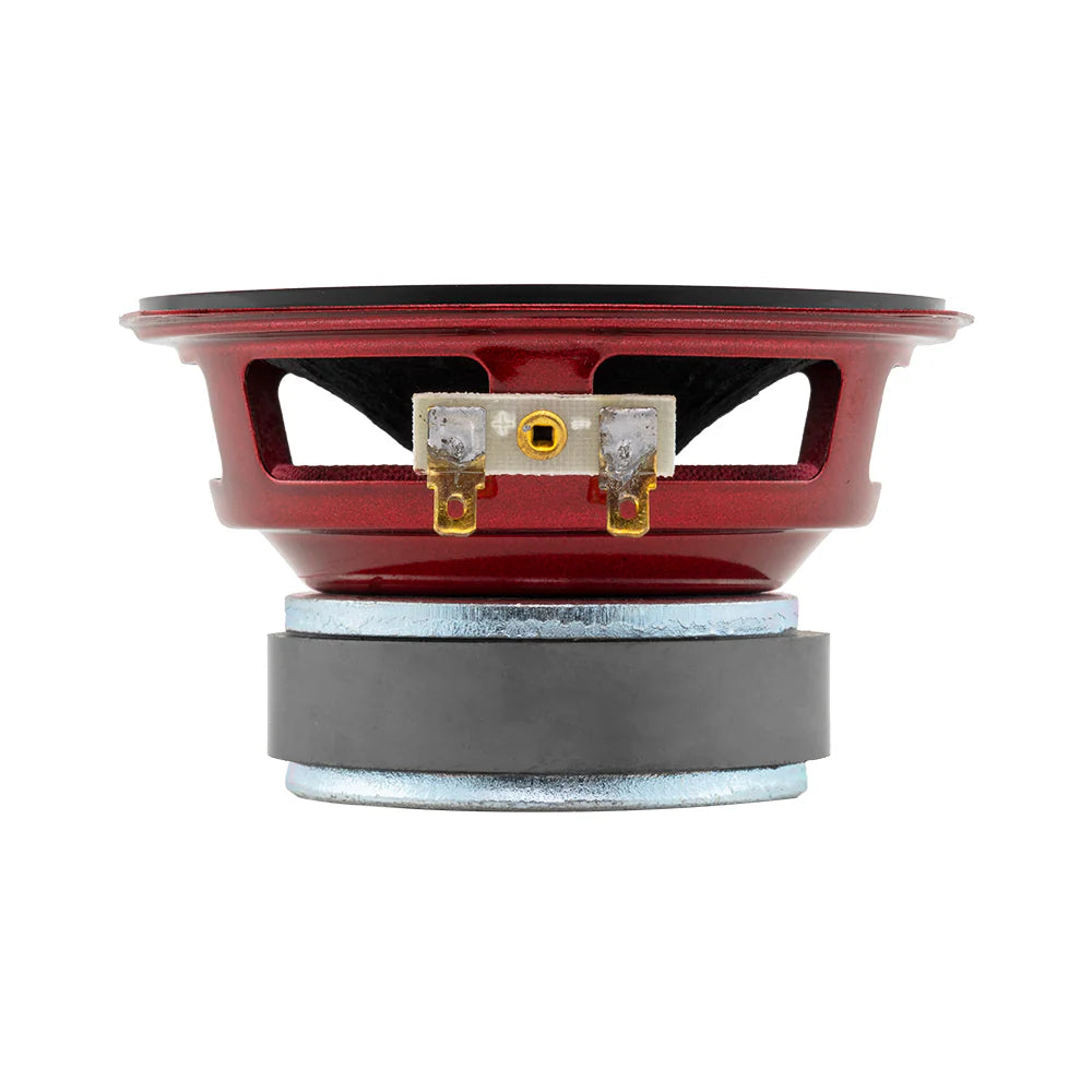DS18 PRO-X4.4BM Altavoz de rango medio de 4" con bala de aluminio rojo y bobina móvil de 1" - 100 vatios Rms 4 ohmios