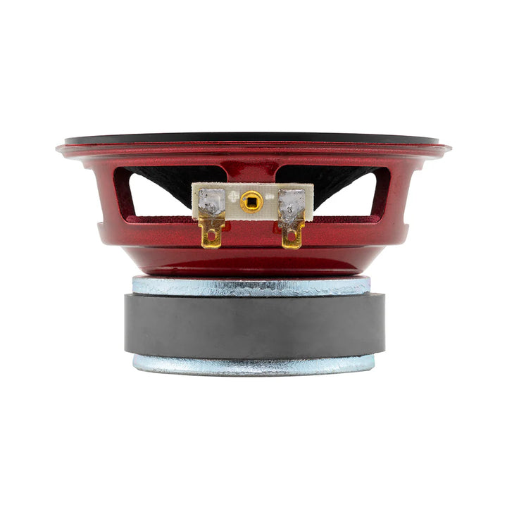 DS18 PRO-X4.4BM Altavoz de rango medio de 4" con bala de aluminio rojo y bobina móvil de 1" - 100 vatios Rms 4 ohmios