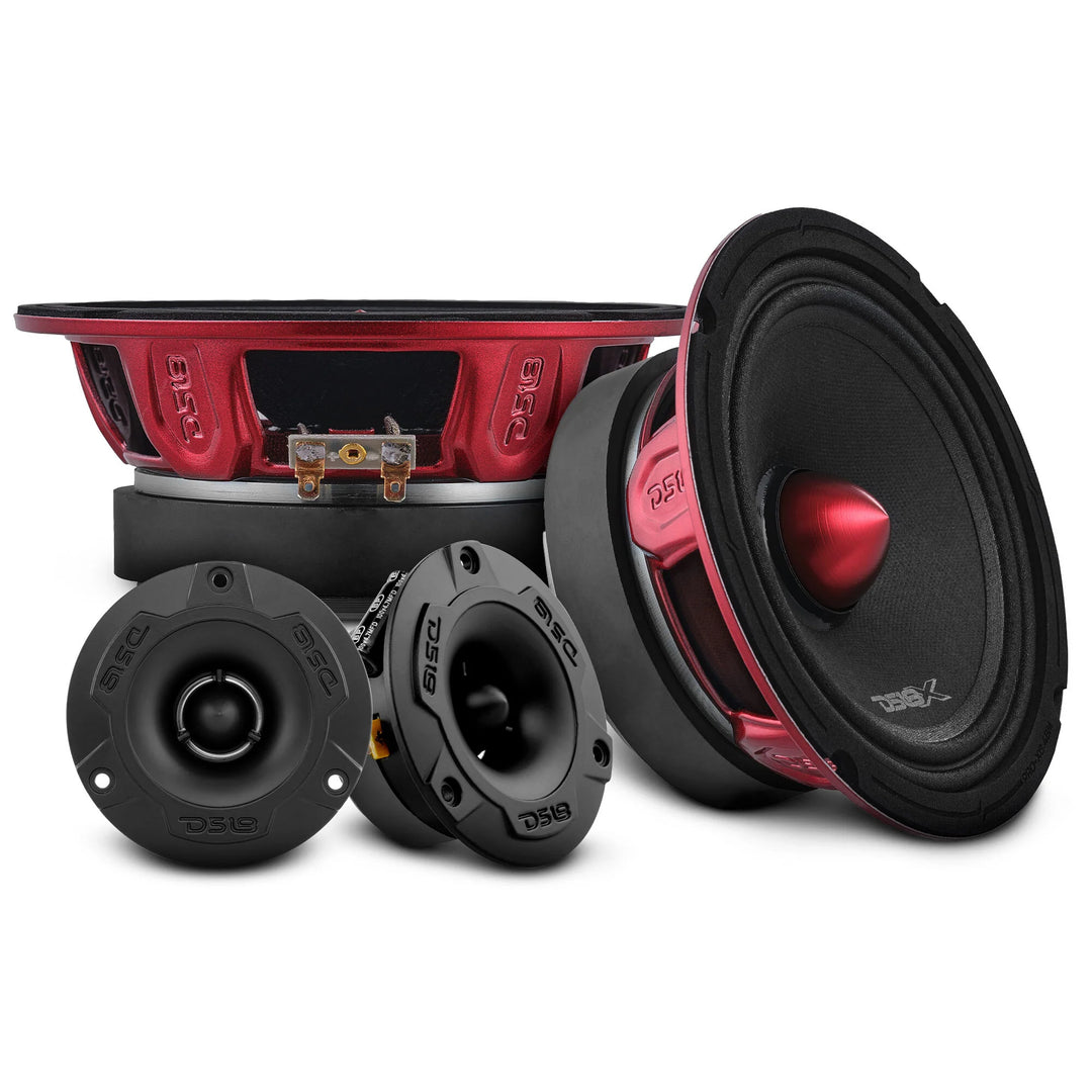 DS18 Pro X-Series Loudspeaker Package - 2x 6.5" Speakers + 2x Tweeters