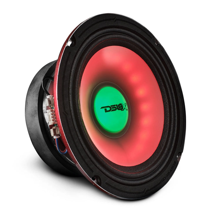 DS18 PRO-X6.4RGB 6.5" Mid-Range Loudspeaker with RGB LED Cone and Dust Cap - 250 Watts Rms 4-ohm