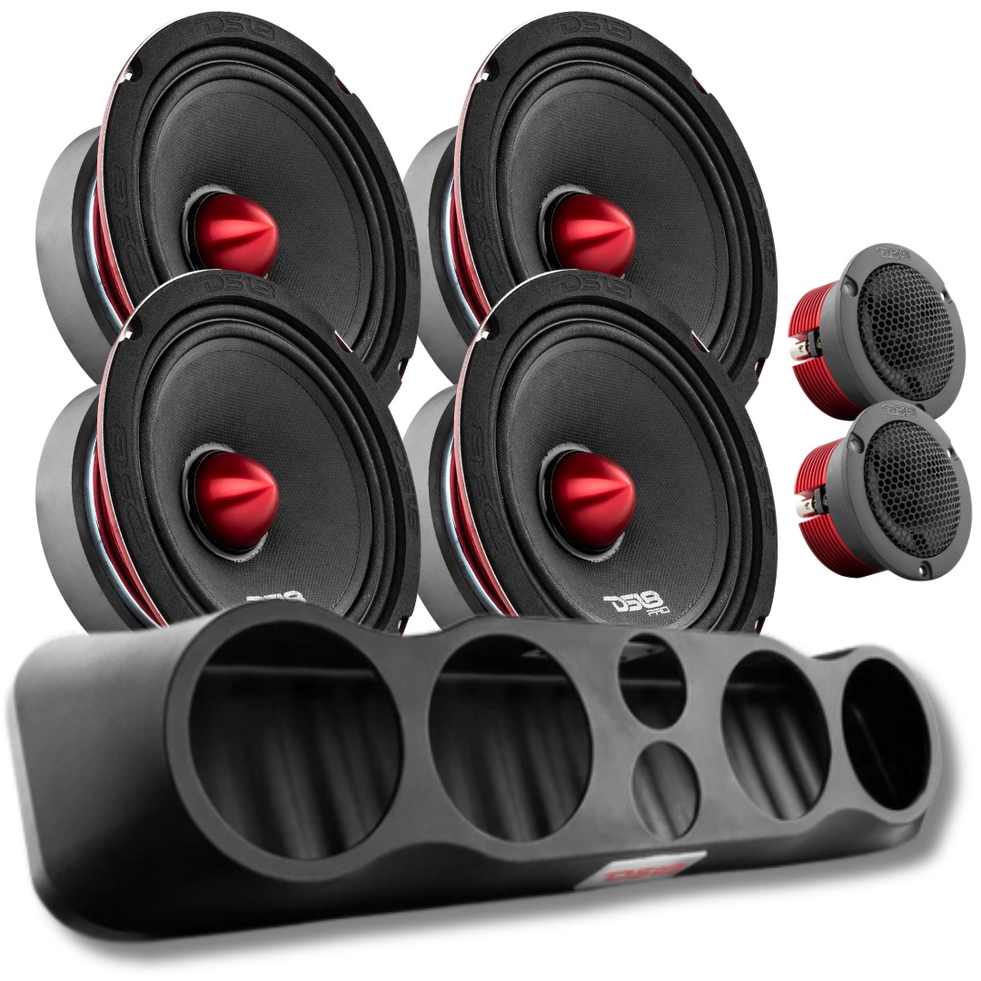 DS18 Combo - 35" Enclosure with 4x PRO-X6.4BM and 2x GTX1 Tweeters