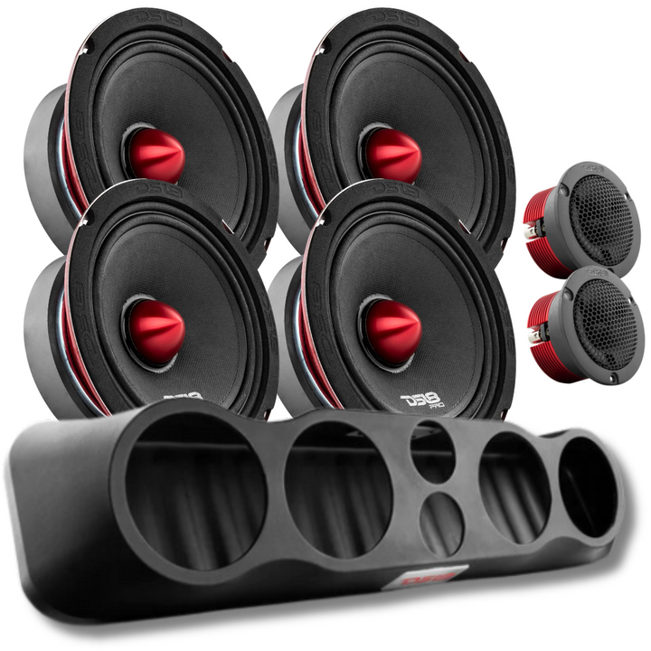 DS18 Combo - 35" Enclosure with 4x PRO-X6.4BM and 2x GTX1 Tweeters