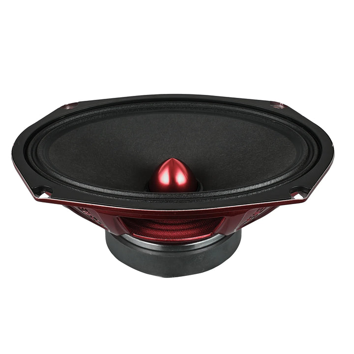 DS18 PRO-X694BM Altavoz de rango medio de 6x9" con bala de aluminio y bobina móvil de 1,5" - 200 vatios Rms 4 ohmios