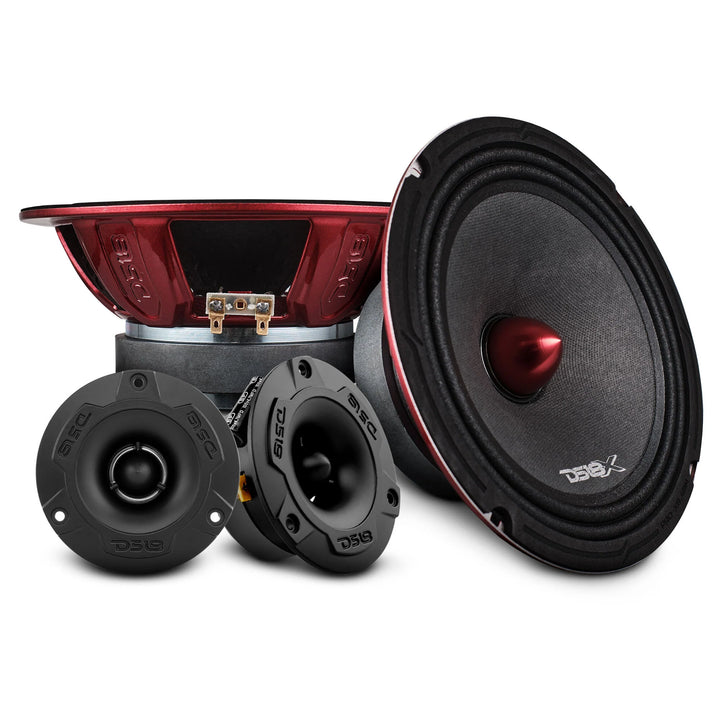 DS18 Pro X-Series Loudspeaker Package - 2x 8" Speakers + 2x Tweeters