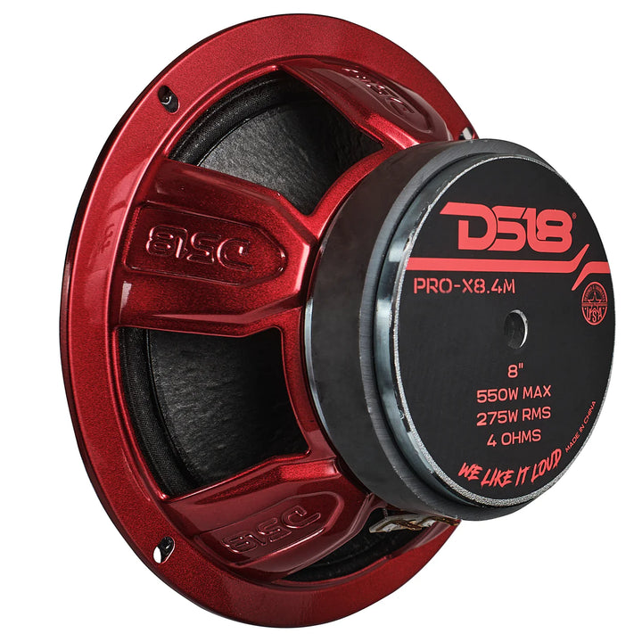 DS18 PRO-X8.4M 8" Mid-Range Loudspeaker - 275 Watts Rms 4-ohm