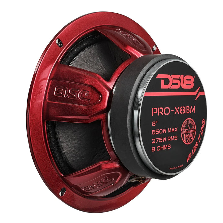 DS18 PRO-X8BM 8" Mid-Range Loudspeaker - 275 Watts Rms 8-ohm