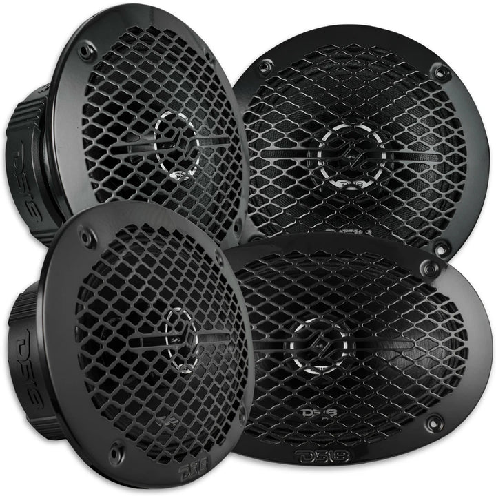 DS18 Combo 2x PRO-ZT69 6x9" + 2x PRO-ZT6 6.5" Full-Range 2-Way Loudspeaker Set