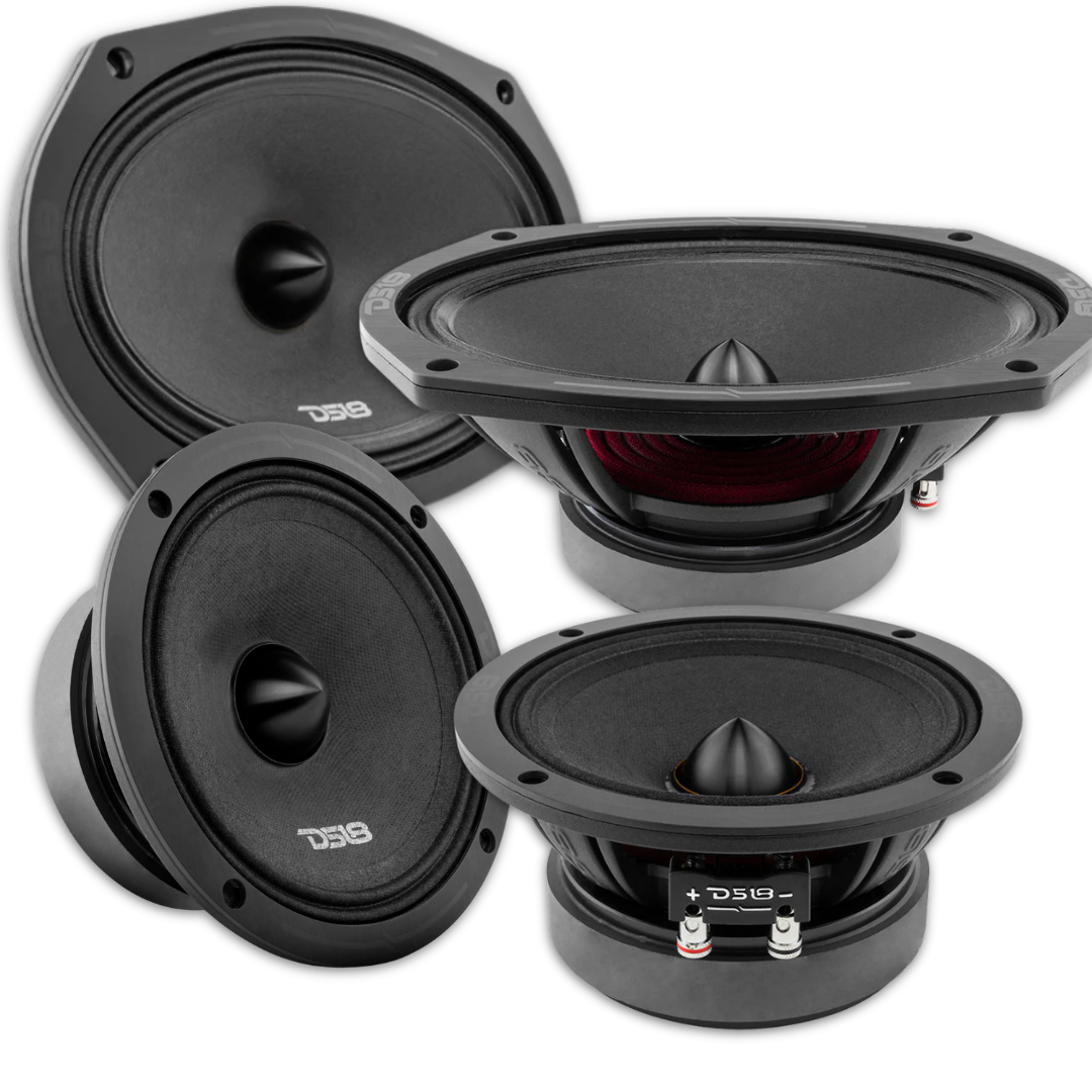 DS18 Combo - 2x PRO-ZXI694BM 6x9" + 2x PRO-ZXI6.4BM 6.5" Mid-Range Bullet Loudspeakers