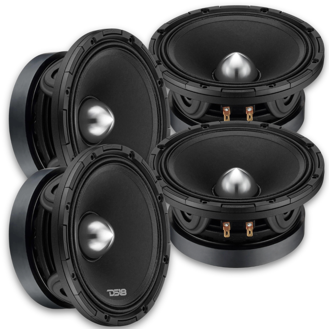 DS18 Combo - 4x PROJECT360 6.5” Mid-Range Bullet Loudspeakers - 300 Watts Rms 4-ohm
