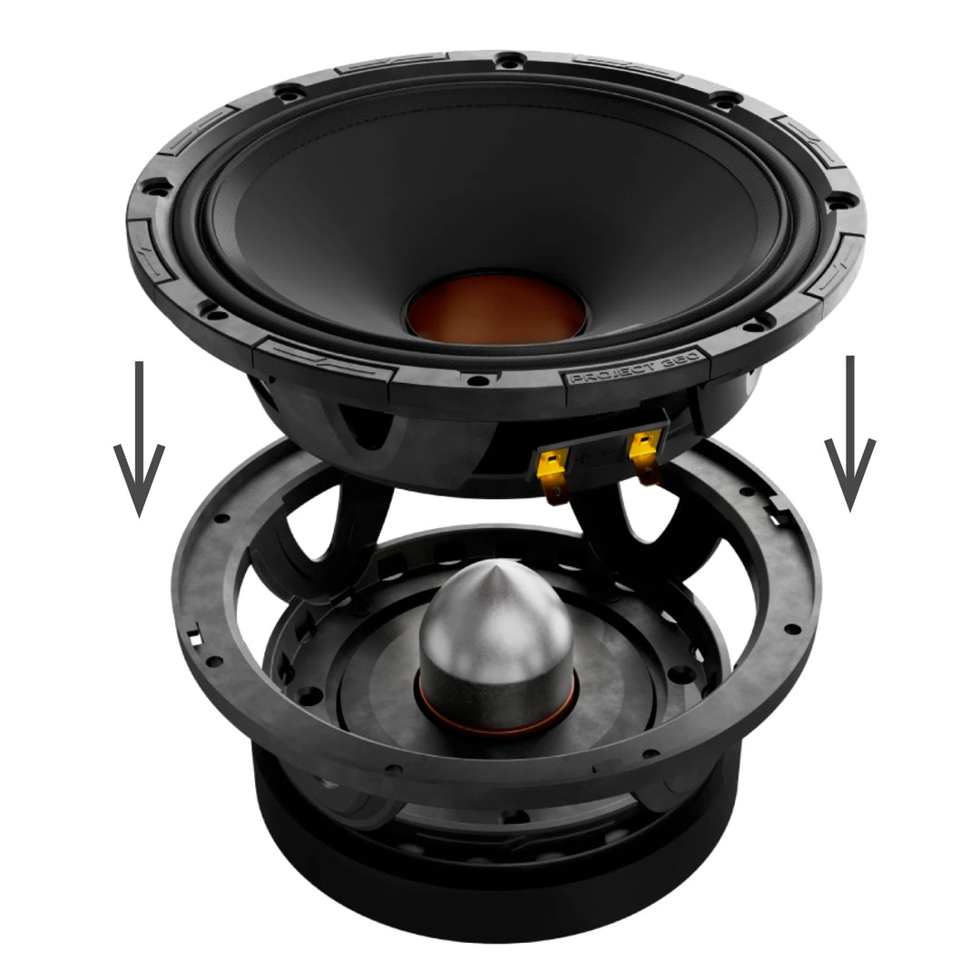 DS18 Combo - 4x PROJECT360 6.5” Mid-Range Bullet Loudspeakers - 300 Watts Rms 4-ohm