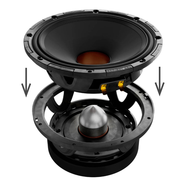 DS18 Combo - 4x PROJECT360 6.5” Mid-Range Bullet Loudspeakers - 300 Watts Rms 4-ohm