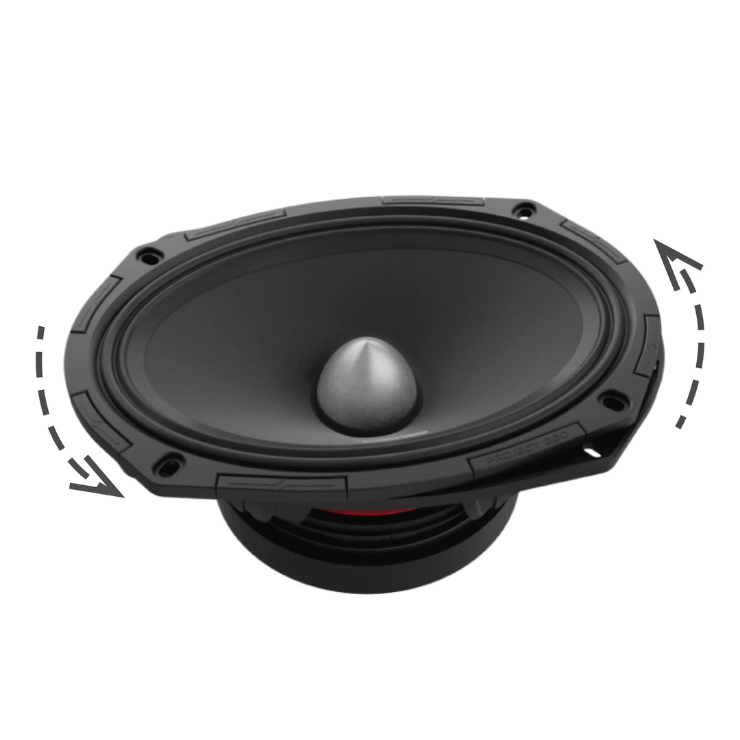 DS18 Combo - 2x PROJECT360.64B 6.5” & 2x PROJECT360.694B 6x9" Mid-Range Bullet Loudspeakers