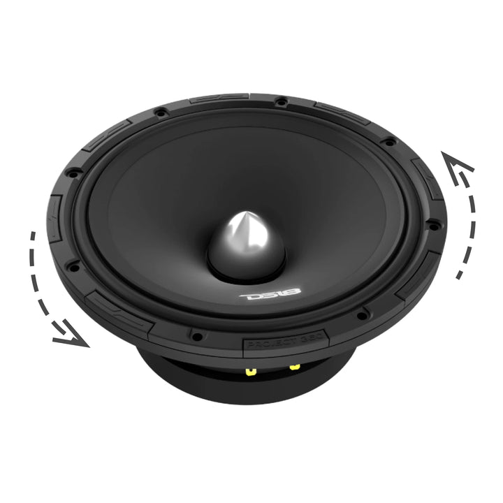 DS18 PROJECT360 8” Mid-Range Bullet Loudspeaker - 300 Watts Rms 4-ohm or 8-ohm