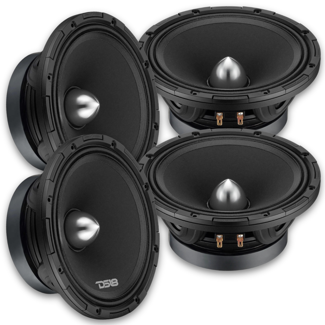 DS18 Combo - 4x PROJECT360 8” Mid-Range Bullet Loudspeakers - 300 Watts Rms 4-ohm or 8-ohm