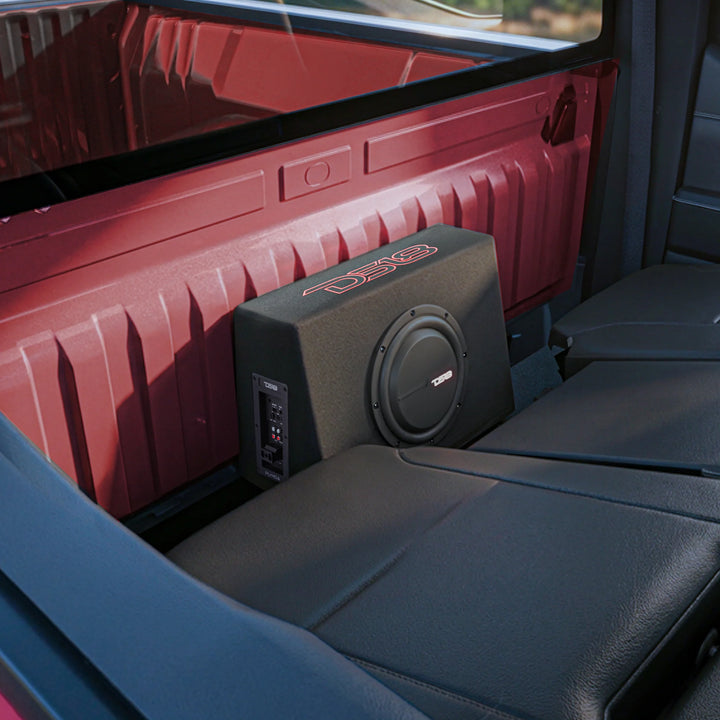 DS18 PU210A Loaded Single 10" Subwoofer Enclosure with Built-in Amplifier - 350 Watts Rms