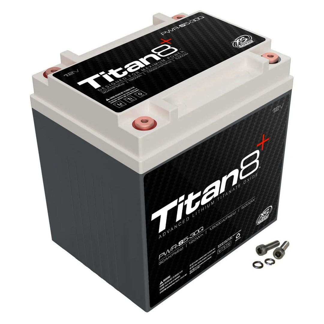 XS Power PWR-S5-30Q 12 Volt Titan8 LTO Lithium Battery BCI Group 30/30L - 5000 Watts Rms | 30Ah