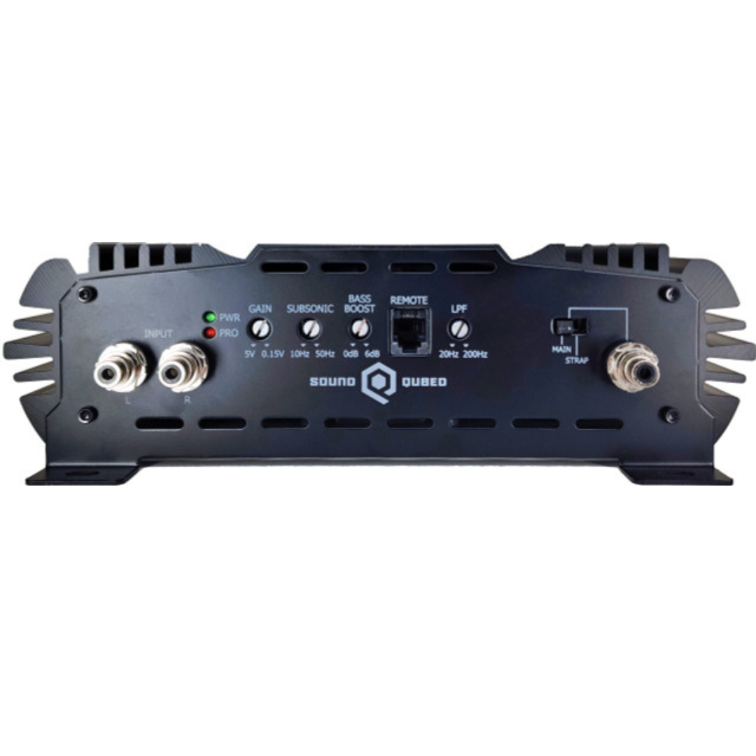Amplificador de subwoofer coreano monobloque Soundqubed Q1-4500V2 clase D - 1 x 4500 vatios Rms a 1 ohmio