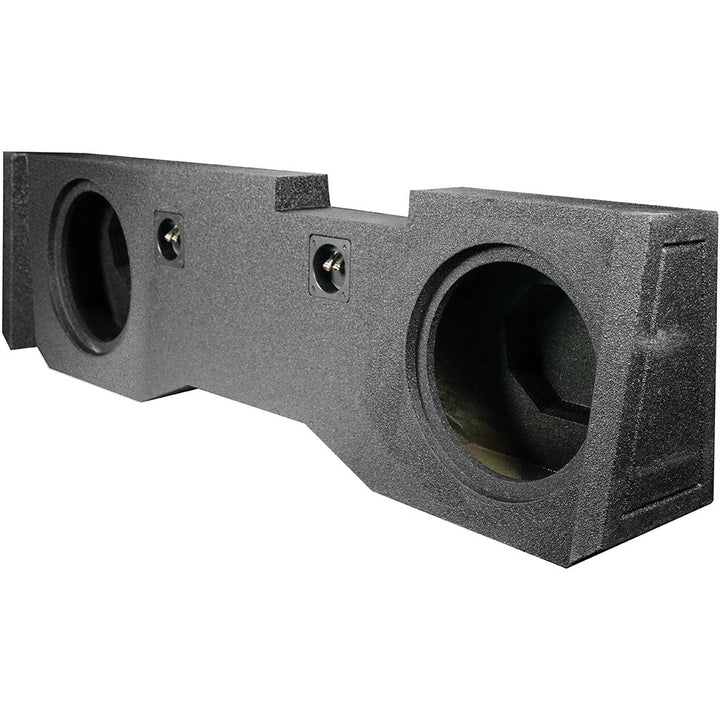 QBOMB Dual 10" Sealed Subwoofer Enclosure - Fits 2014-18 Chevy/GMC Crew Cab