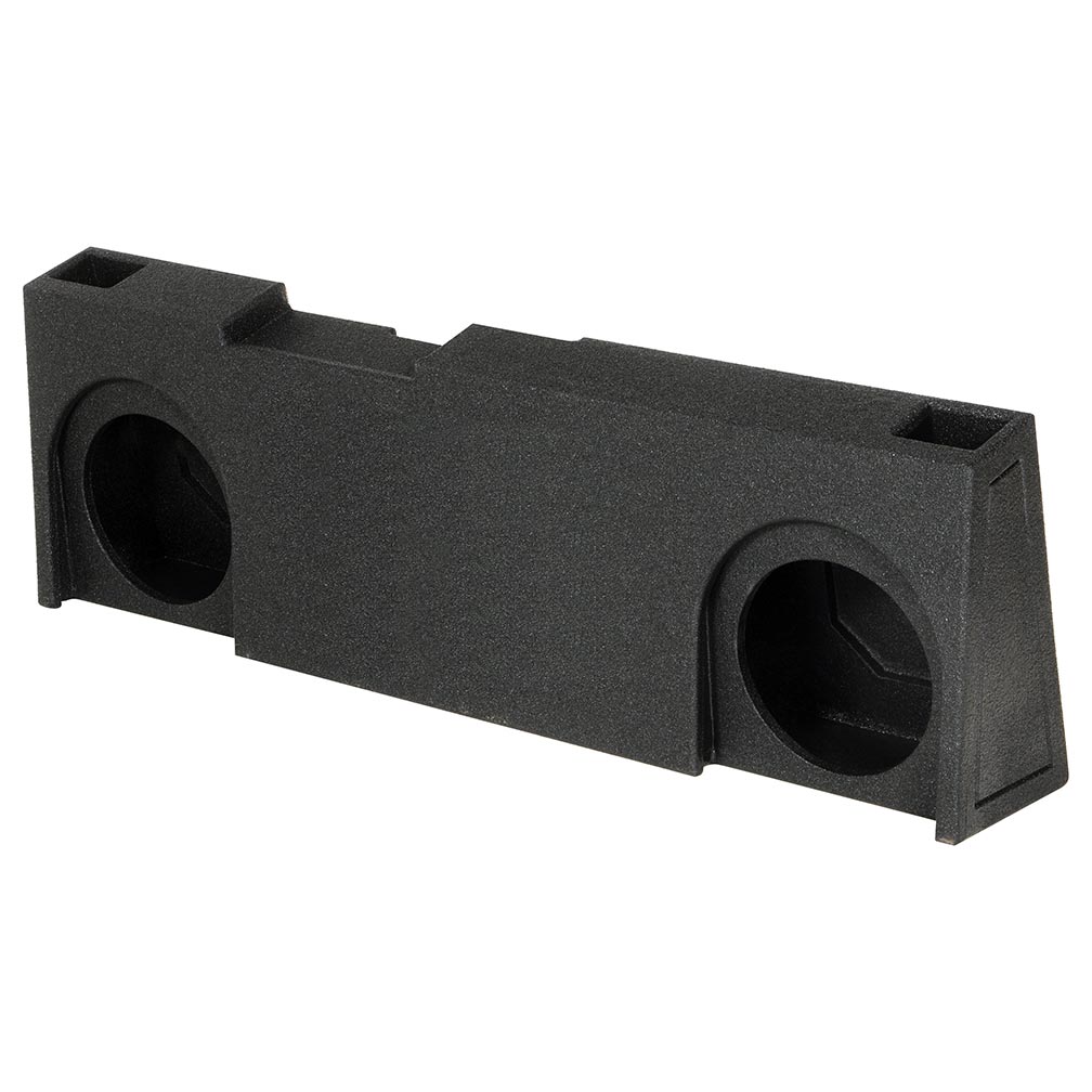 QBOMB Dual 10" Slot Ported Subwoofer Enclosure - Fits 2014-18 Chevy/GMC Crew Cab