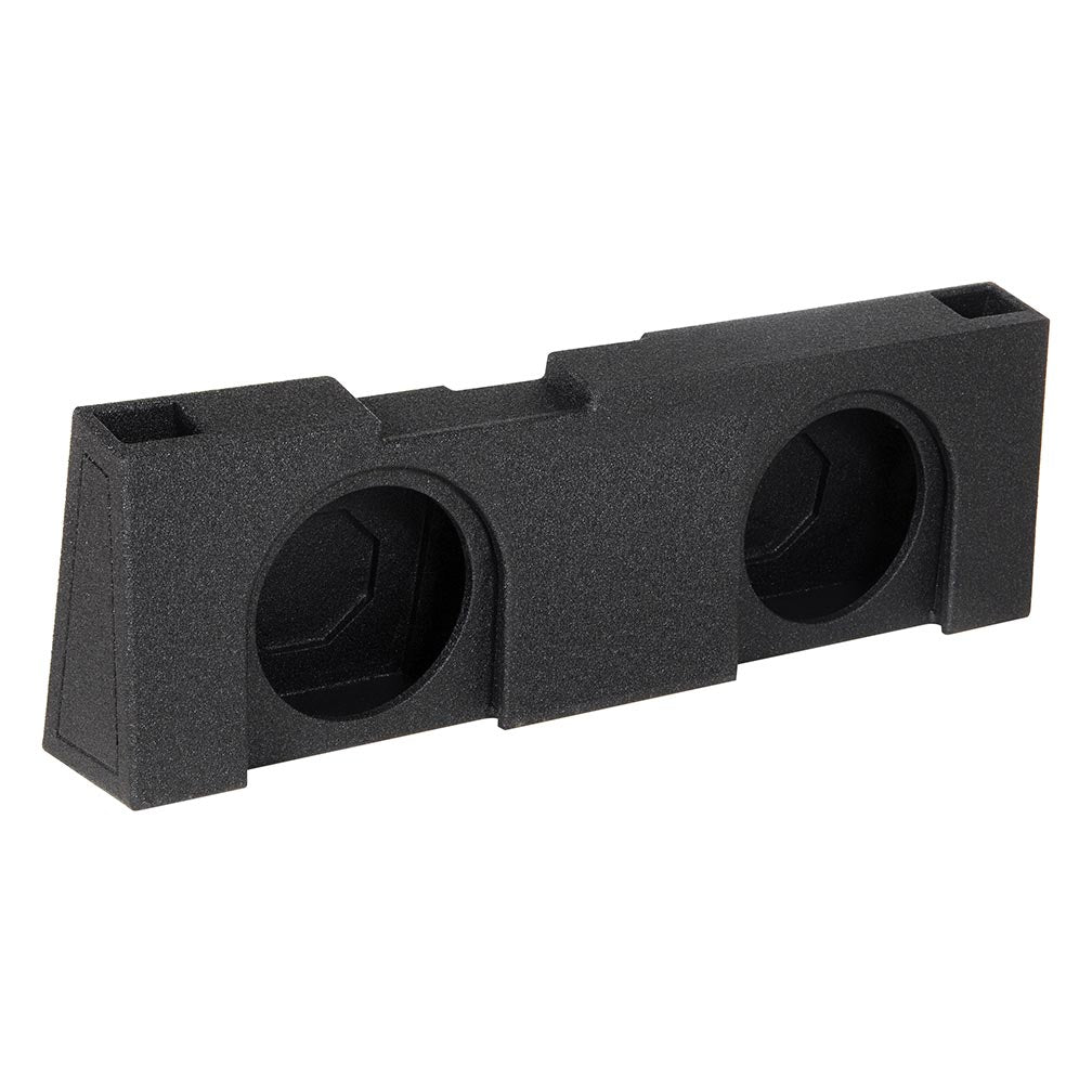 QBOMB Dual 12" Slot Ported Subwoofer Enclosure - Fits 2014-18 Chevy/GMC Crew Cab and Double Cab