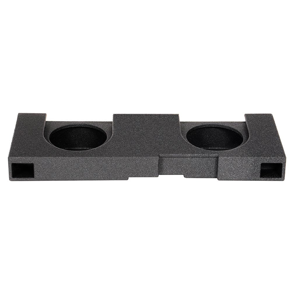QBOMB Dual 12" Slot Ported Subwoofer Enclosure - Fits 2014-18 Chevy/GMC Crew Cab and Double Cab