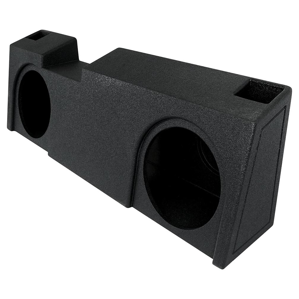 QBOMB Dual 10" Slot Ported Subwoofer Enclosure - Fits 2019-24 Chevy/GMC Crew Cab and Double Cab