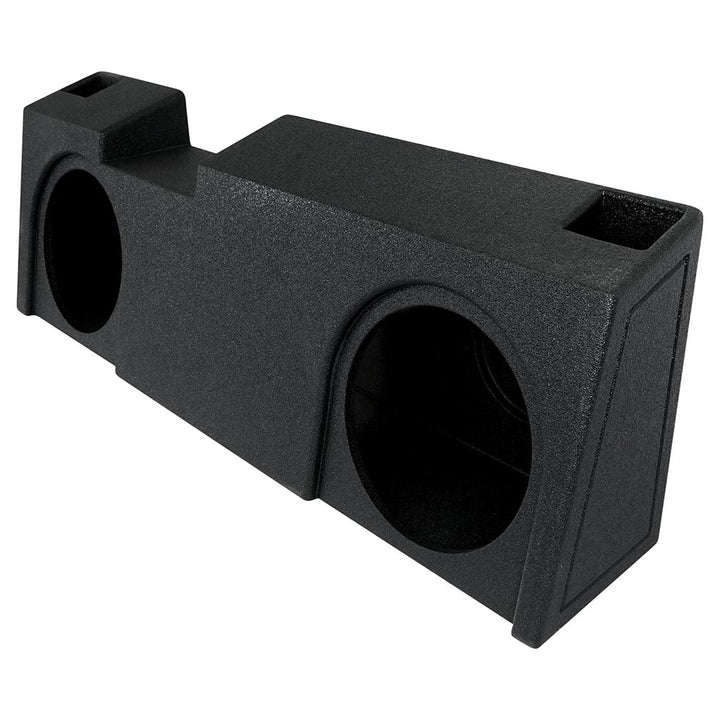 QBOMB Dual 12" Slot Ported Subwoofer Enclosure - Fits 2019-24 Chevy/GMC Crew Cab and Double Cab