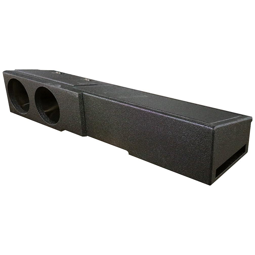 QBOMB Dual 8" Slot Ported Subwoofer Enclosure - Fits 2007-24 Chevy/GMC Crew Cab