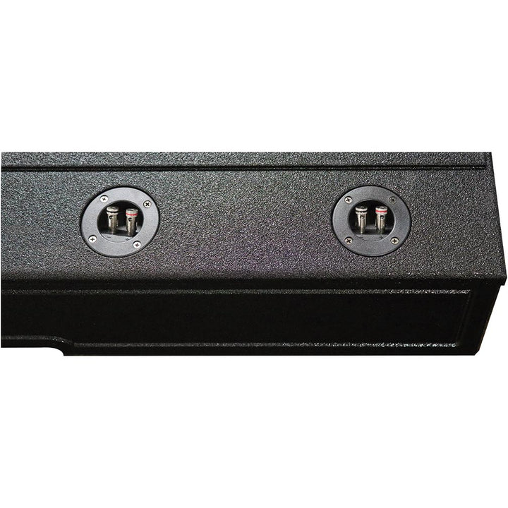 QBOMB Dual 8" Slot Ported Subwoofer Enclosure - Fits 2007-24 Chevy/GMC Crew Cab
