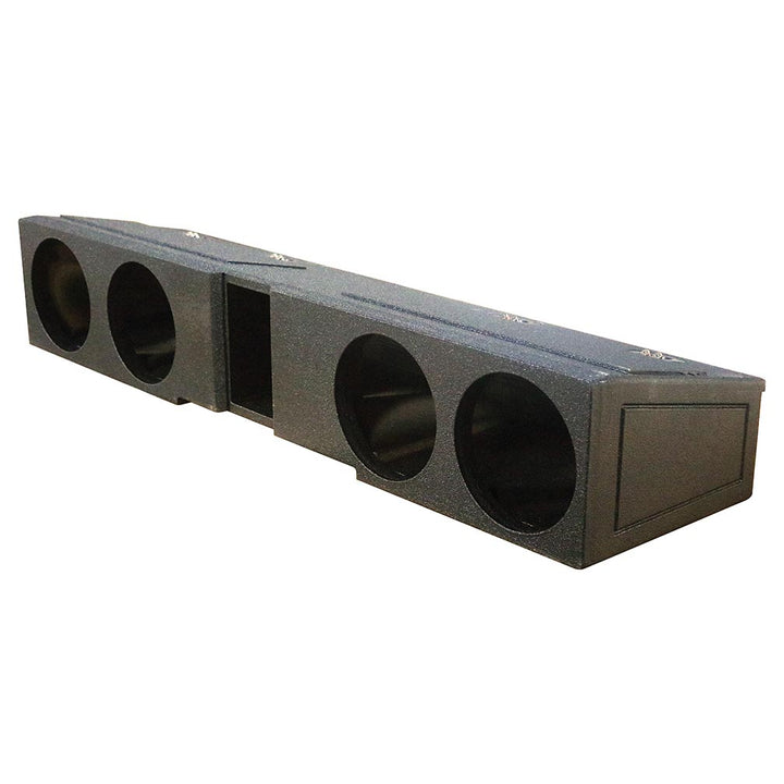 QBOMB Quad 8" Slot Ported Subwoofer Enclosure - Fits 2007-24 Chevy/GMC Crew Cab