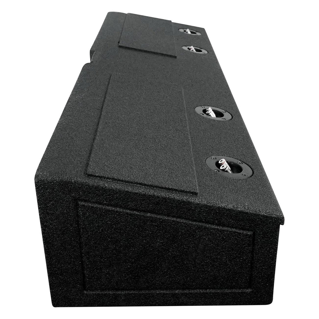 QBOMB Quad 8" Slot Ported Subwoofer Enclosure - Fits 2007-24 Chevy/GMC Crew Cab