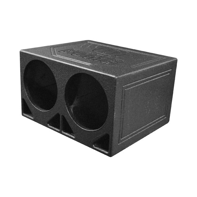 QBOMB Dual 10″ Turbo-Ported Subwoofer Enclosure - 1.2 cu.ft. Per Sub