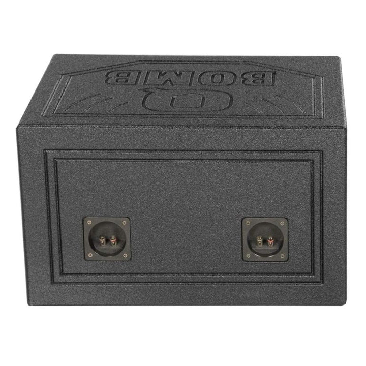 QBOMB Dual 10″ Turbo-Ported Subwoofer Enclosure - 1.2 cu.ft. Per Sub