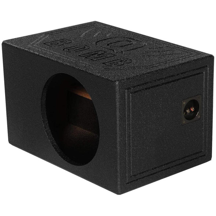 QBOMB Single 10″ Slot Ported Subwoofer Enclosure - 1.1 cu.ft.