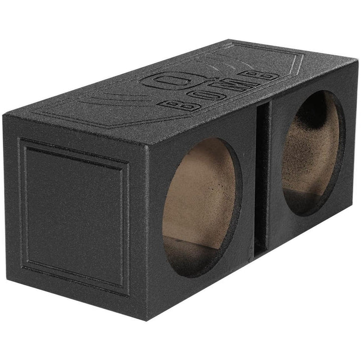 QBOMB Dual 10″ Slot Ported Subwoofer Enclosure - 1.0 cu.ft. Per Sub