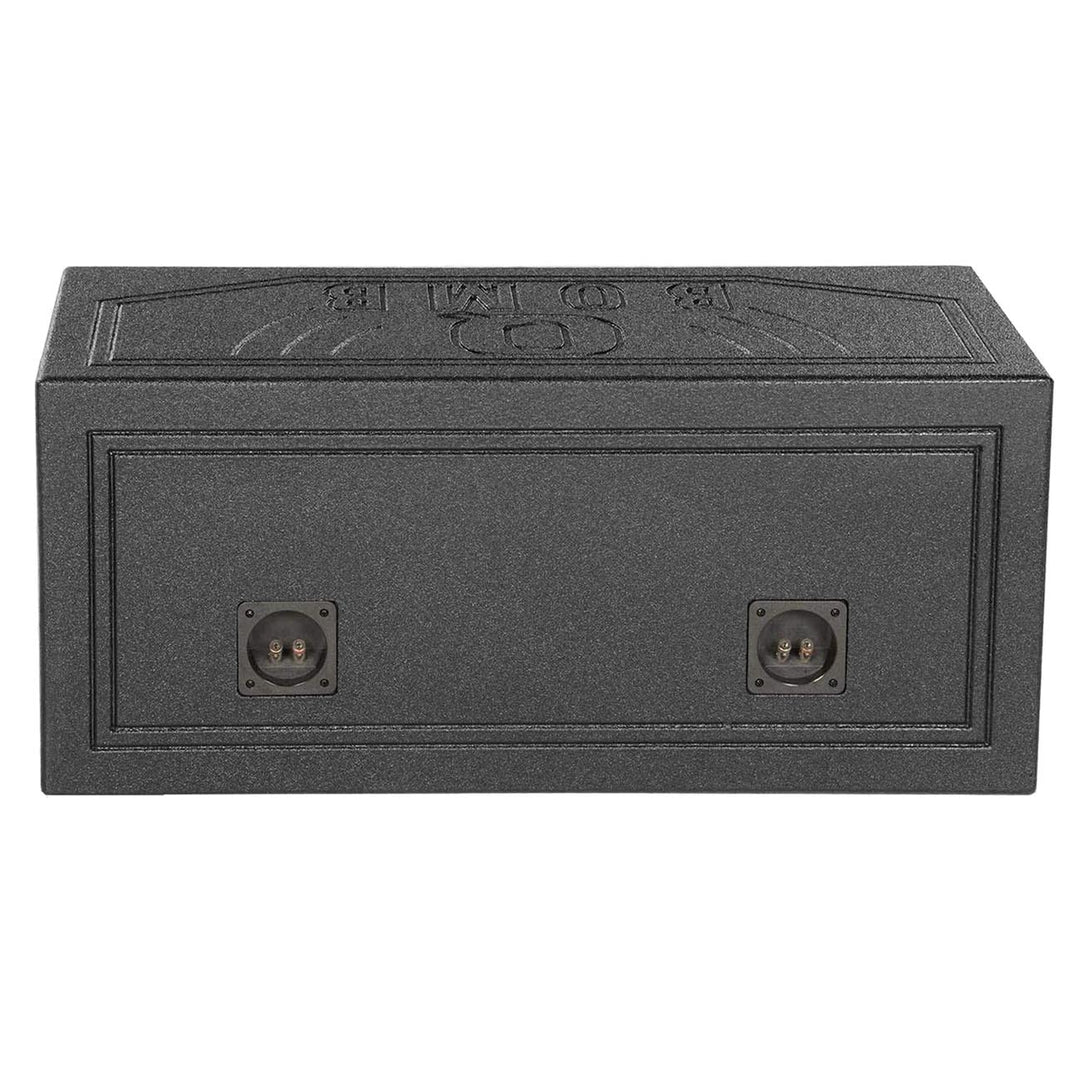 QBOMB Dual 10″ Slot Ported Subwoofer Enclosure - 1.0 cu.ft. Per Sub