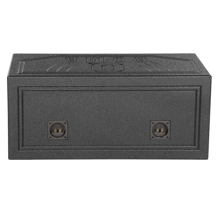 QBOMB Dual 10″ Slot Ported Subwoofer Enclosure - 1.0 cu.ft. Per Sub
