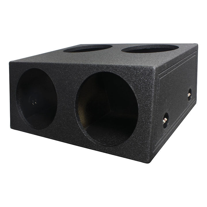 QBOMB Quad 12″ Sealed Subwoofer Enclosure - 1.00 cu.ft. Per Sub