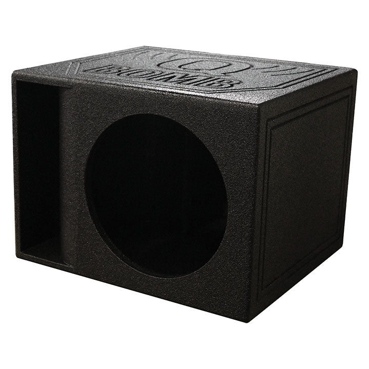 QBOMB Single 12″ Kerfed Slot Ported Subwoofer Enclosure - 2.01 cu.ft.