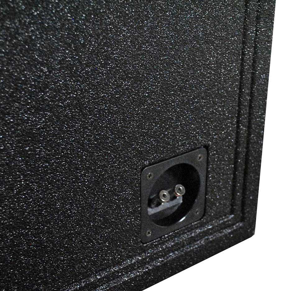 QBOMB Dual 12″ Kerfed Slot Ported Subwoofer Enclosure - 2.0 cu.ft. Per Sub