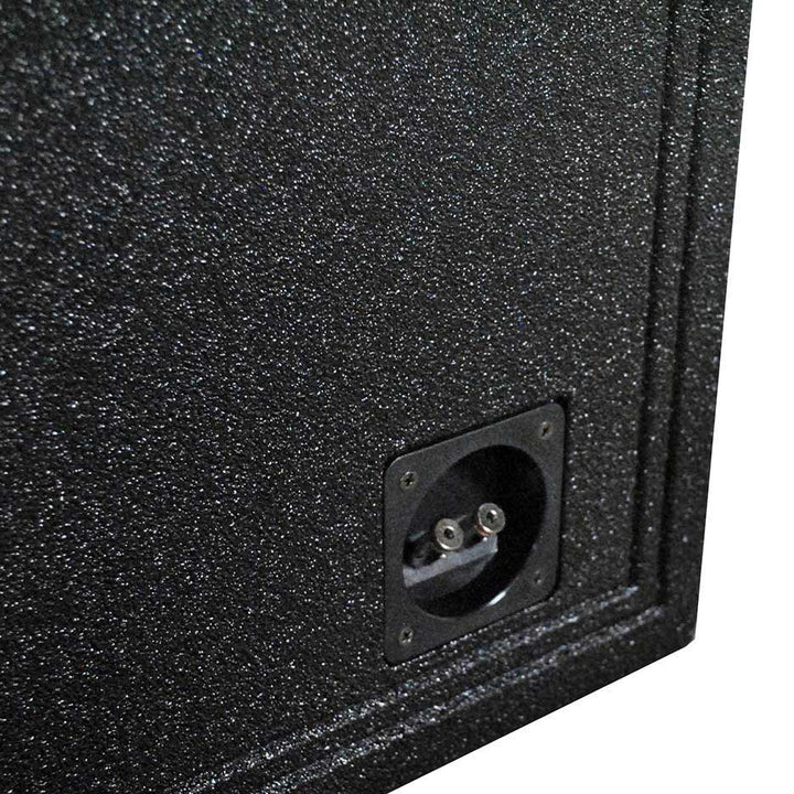 QBOMB Dual 12″ Kerfed Slot Ported Subwoofer Enclosure - 2.0 cu.ft. Per Sub