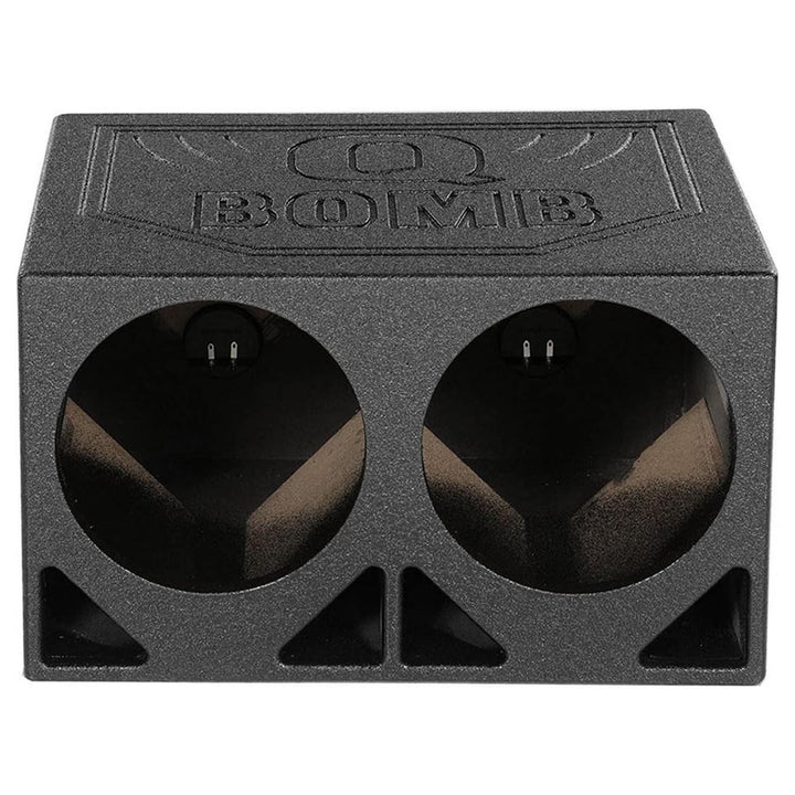 QBOMB Dual 12" Turbo Ported Subwoofer Enclosure - 2.2 cu.ft. Per Sub