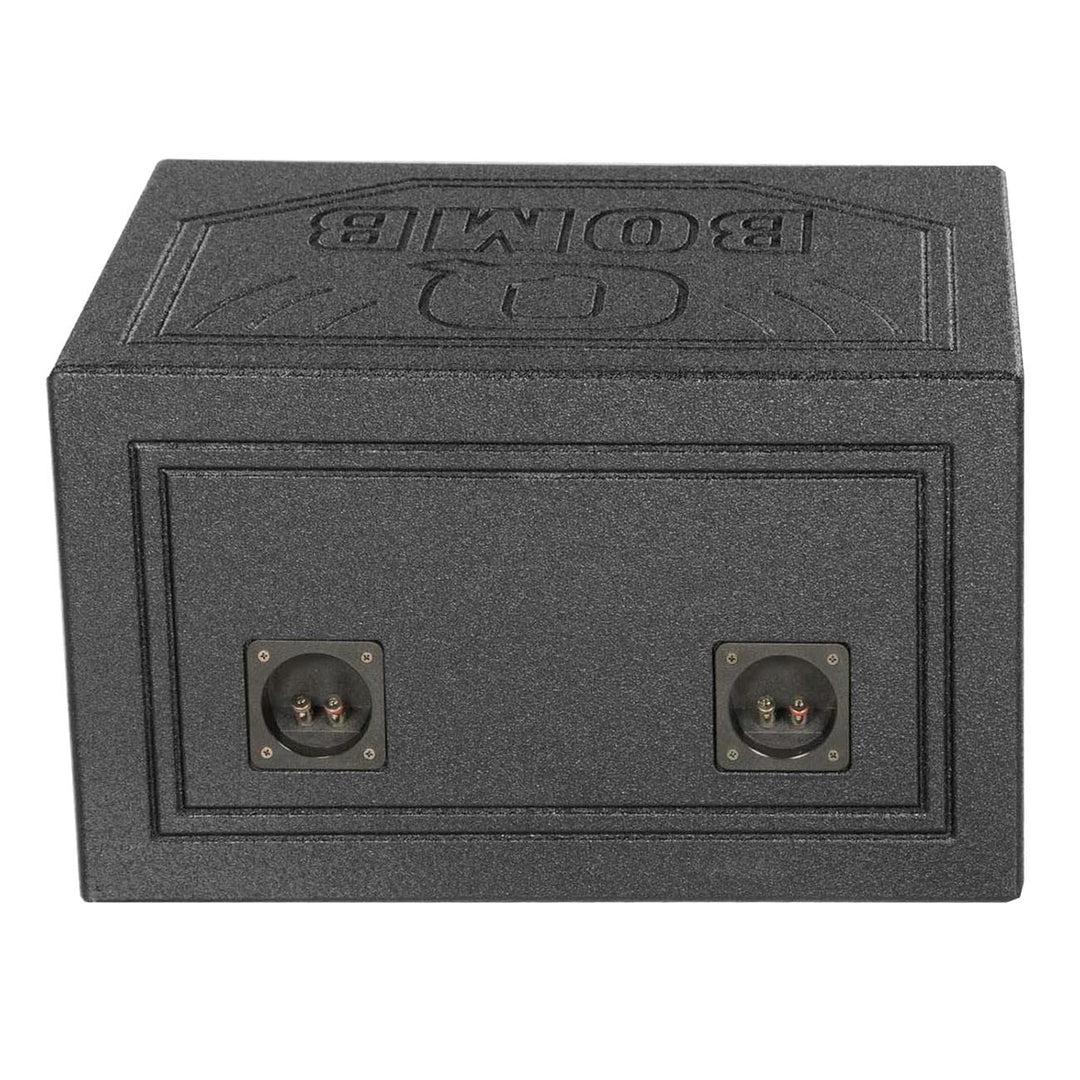 QBOMB Dual 12" Turbo Ported Subwoofer Enclosure - 2.2 cu.ft. Per Sub
