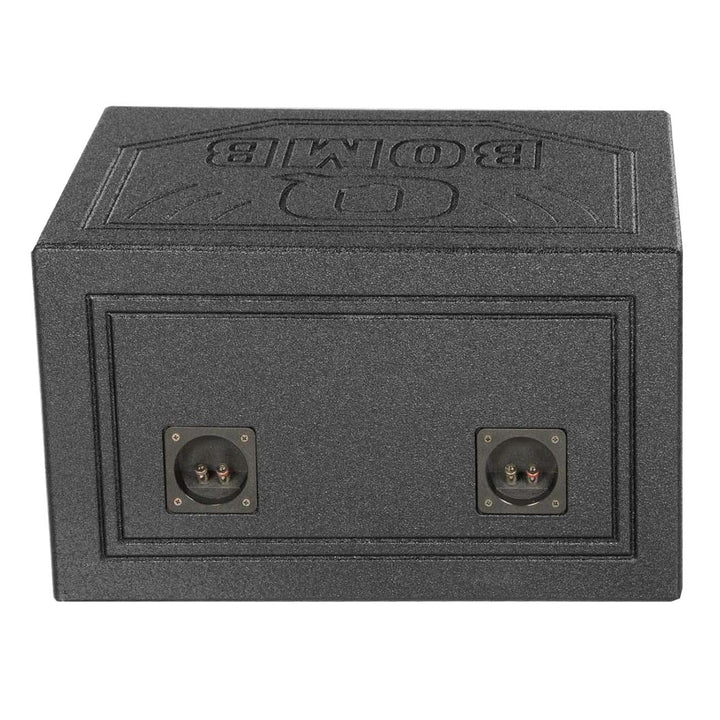 QBOMB Dual 12" Turbo Ported Subwoofer Enclosure - 2.2 cu.ft. Per Sub